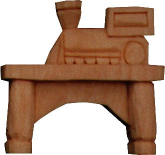 toy train carving